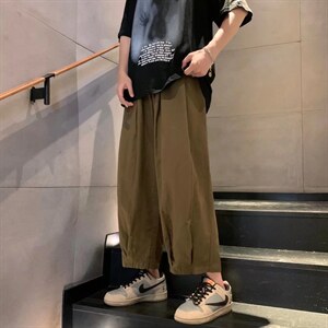 男夏季运动裤九分裤宽松型K2977P35图片
