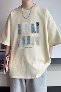 新款纯棉短袖t恤男夏季青少年初中高中学生帅气半袖体恤TX523-P25图片
