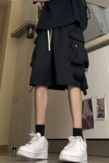 夏季百搭冲锋裤休闲裤男高街工装短裤五分裤DK615-P40，男装牛仔裤，电商D202