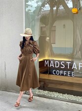 法式风情～百搭高级感半身裙+束褶设计衬衫，女装半身裙，GN