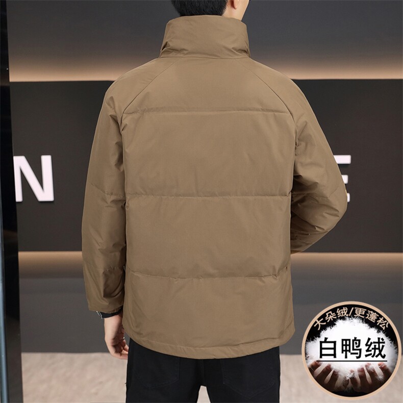 冬季新款男士立领防寒白鸭绒加厚韩版羽绒服外套上衣1211P135,男装羽绒服,电商B226