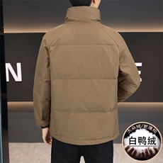 冬季新款男士立领防寒白鸭绒加厚韩版羽绒服外套上衣1211P135，男装羽绒服，电商B226