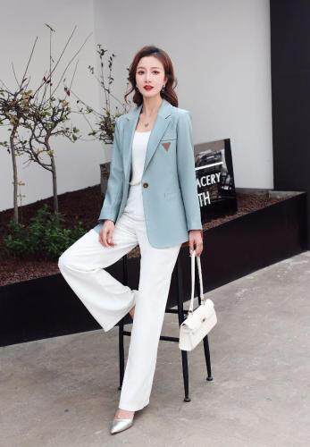 西装大衣，女装西装，缘佳美