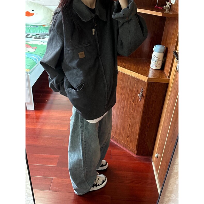 【有货】底特律夹克男款春秋美式水洗做旧短款工装外套Y188CC-P75,男装夹克,星座1007（原301D）