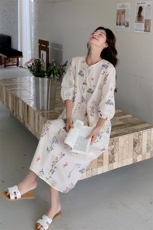 现货（主推款数据好）夏季碎花连衣裙（p135k185），女装连衣裙，2D075