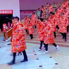 A5男女休闲大码宽松大版长款连帽棉衣外套棉袄保暖防寒团队表演出，男装棉衣，星座115A(原星座507）