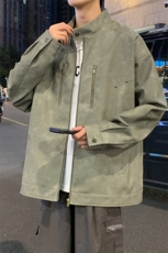 夜景机动皮衣美式潮牌骑行服皮夹克外套光板二开A406JK193特P85，男装夹克，星座309（原A406）