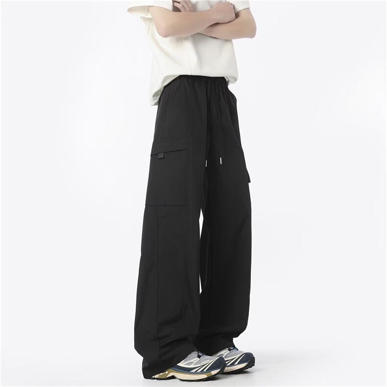 2025新款男生运动伞兵裤户外宽松工装休闲直筒长裤K10165，男装工装外套，星座1108-1