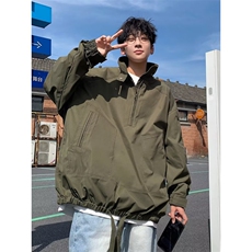 2025春秋痞帅外套潮牌港风日系原宿风韩版潮流宽松夹克jk415p58，男装夹克，电商D315