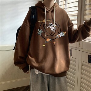 纯棉连帽卫衣男大码运动帽衫宽松薄WY2142-P35 加绒款-P40图片