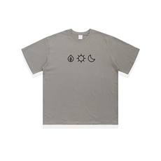 T16-P57-夏季设计语日月印花短袖可定制（wx：MaMSHu123），男装T恤，星座112