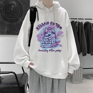 纯棉连帽卫衣男大码运动帽衫宽松薄WY2317-P35 加绒款-P40图片
