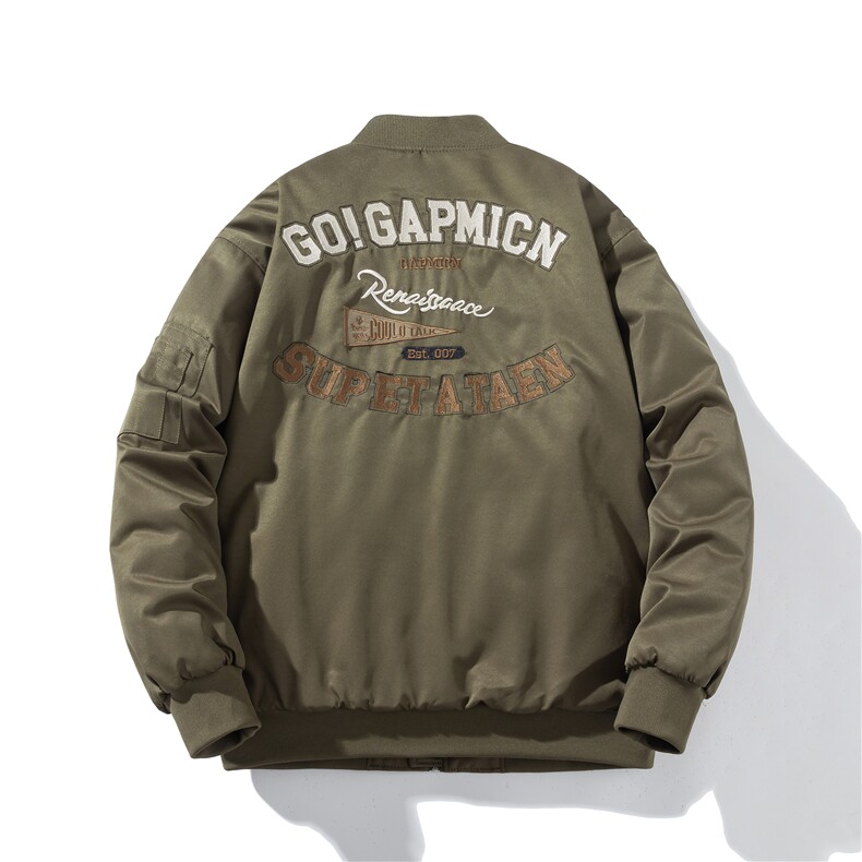 现货三色带帽可拆卸秋冬飞行服棉服情侣装夹克,男装棉衣,电商A105