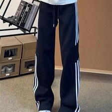 有货。三条杠卫裤男裤子直筒运动休闲长裤K6892-P36，男装休闲裤，星座412-3