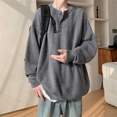 B405P65秋冬复古百搭时尚圆领毛衣男高街潮流宽松慵懒，男装针织衫/毛衣，星座512-6