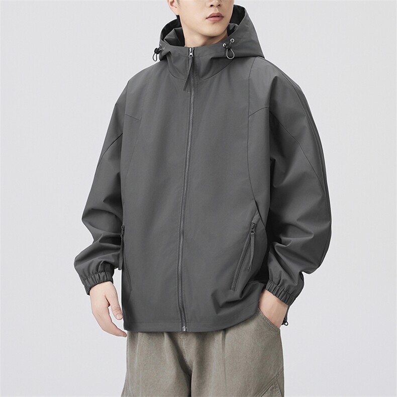 秋季新款现货连帽夹克男冲锋衣上衣外套DSA157B-JK7980-特P65图片