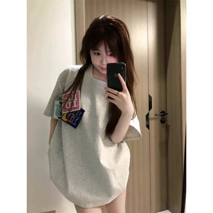 万针全刺绣工艺抖音得物高品质260克重磅纯棉双纱美式高街短袖T恤图片