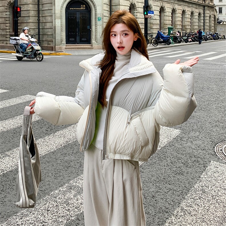 水衣源2768款短款泡芙加厚保暖羽绒服面包服外套女,女装羽绒服,浙宝189