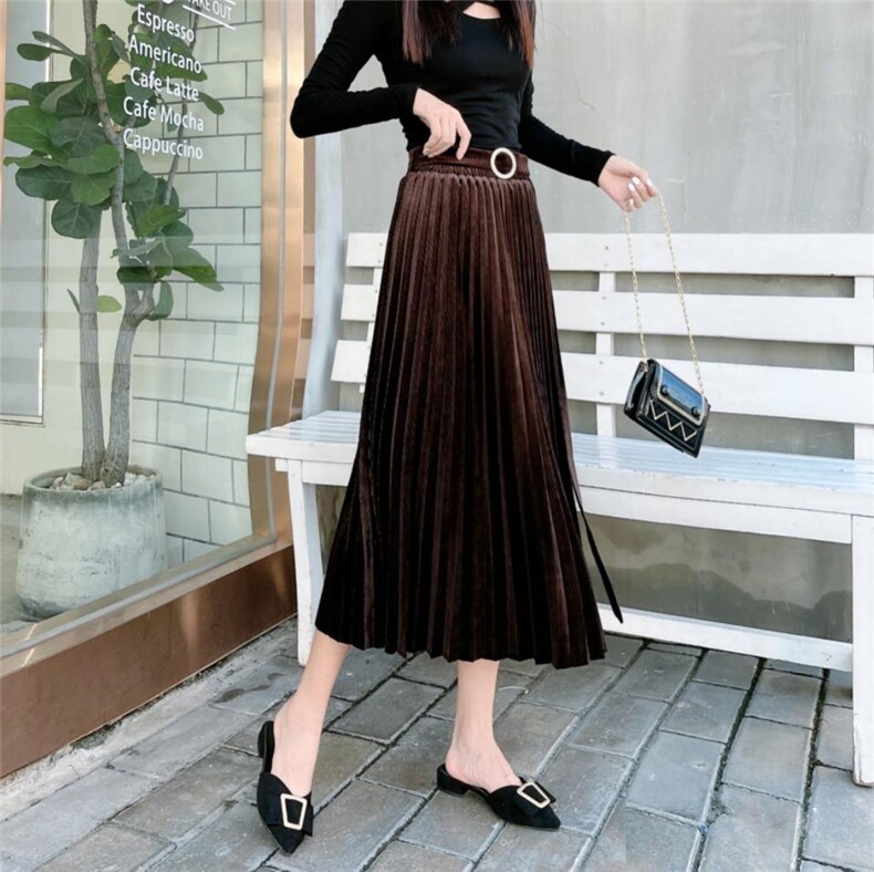 秋冬新款半裙，打底，女装半身裙，浪漫流纱