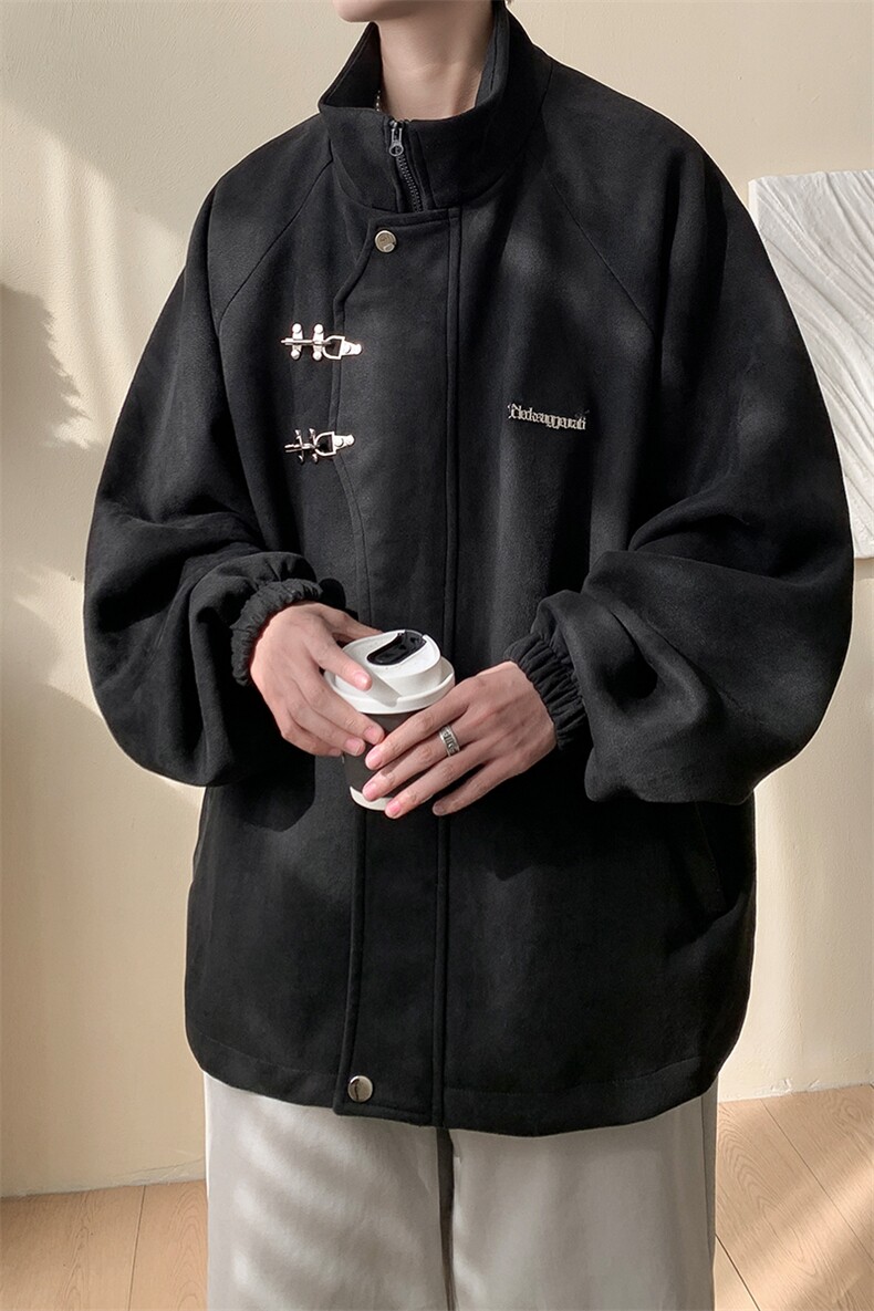 重磅！麂皮绒复合夹克飞机扣外套CP43-特P60控价：108,男装夹克,电商B371