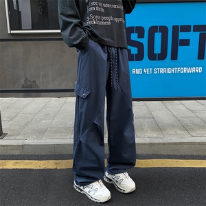 痞帅高街男宽松工装阔腿休闲裤K24134特P18 K24134J加绒-特P23图片