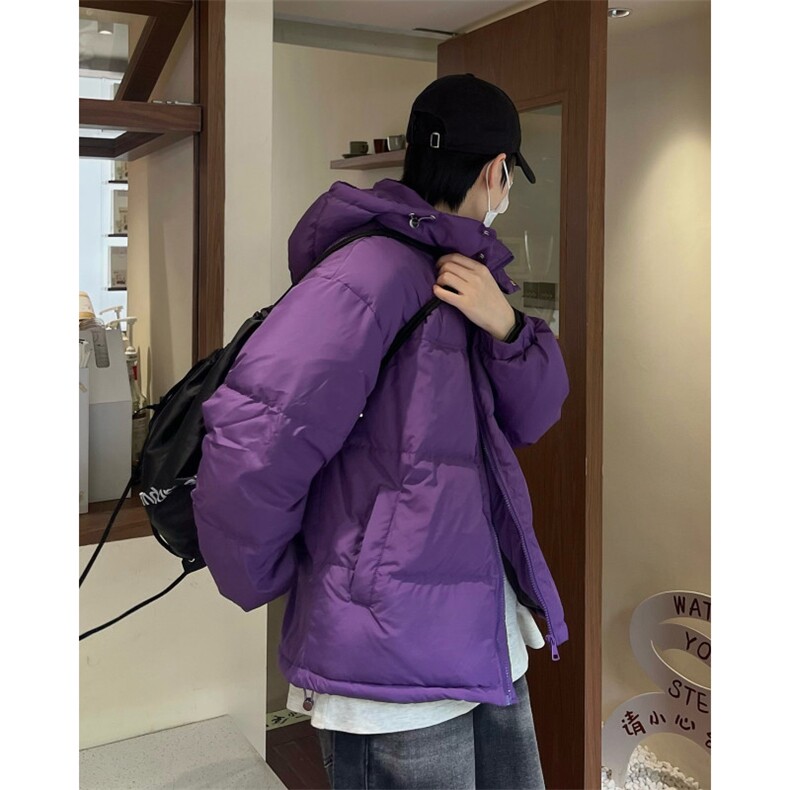 白鸭绒冬季潮流大码光板连帽羽绒服保暖外套Y5849-P165【特价】,男装羽绒服,电商A007