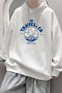 连帽卫衣男大码胖子帽衫大号运动服WY2410-P35图片