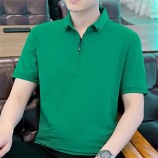 2025夏季男士新氧棉POIO衫短袖时尚修身休闲短袖L8118-P25，男装T恤，星座1215-1