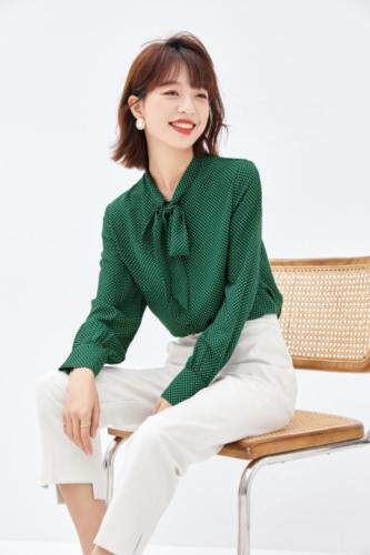 2021秋季新品韩版气质通勤衬衫，女装衬衫，秋子丰色(3F)