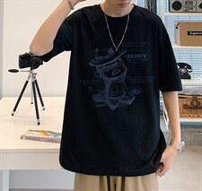 ！春夏新款纯棉宽松短袖T恤男士情侣体恤衫男DX24-P20，男装T恤，电商B367