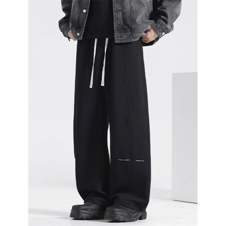 秋季弯刀卫裤男款慵懒气直筒裤美式休闲运动裤子K772p38,男装休闲裤,电商D315A