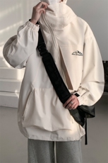 8XL-M特大码春季Cityboy宽松冲锋衣夹克男女上衣外套男JK1310P85，男装夹克，电商D206-1