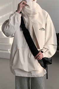 8XL-M 特大码春季Cityboy宽松冲锋衣夹克男女上衣外套男JK1310P85图片