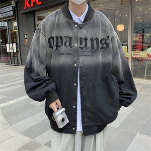扎染刺绣棒球服外套男港风秋季宽松青少年学生休闲夹克JK0705-P68图片