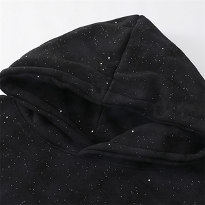 抖音得物二开25秋冬美式高街重磅水洗满天星扎染连帽卫衣CM48图片