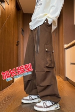 加长版工装裤男高个子休闲裤伞兵裤188cm110裤子KZ012P78加绒88，男装工装外套，电商B312