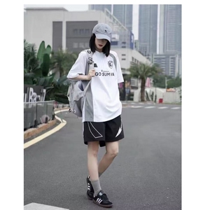 气质无品牌新款ins原宿时尚短裤美式网眼四分不过膝潮流流行百搭图片