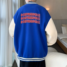 摇粒绒棒球服男大码开衫卫衣男夹克BF86338-P65，男装夹克，电商A040