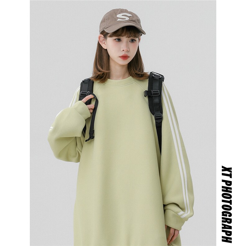 中性风23新款秋季时尚百搭宽松情侣圆领卫衣B900P35控58,男装卫衣,A247A