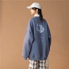 初秋新品圆领图案印花卫衣/A338-1WY87P35，男装卫衣，电商D325
