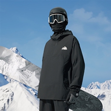 冬新大码户外中性风防水滑雪服男女加绒内里时尚套头外套M79-P120，男装棉衣，电商A001
