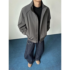 高品质春装新款老钱风美式高街解构立领棒球服飞行夹克休闲外套潮，男装夹克，电商A486