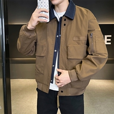 休闲夹克2026春新款潮牌男装宽松百搭工装外套JK02632-P85，男装夹克，星座308B-2