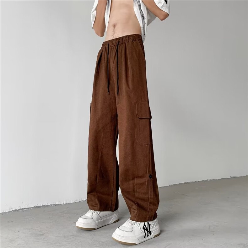 男春夏新款青少年工装裤潮时尚潮休闲裤B7131P35图片