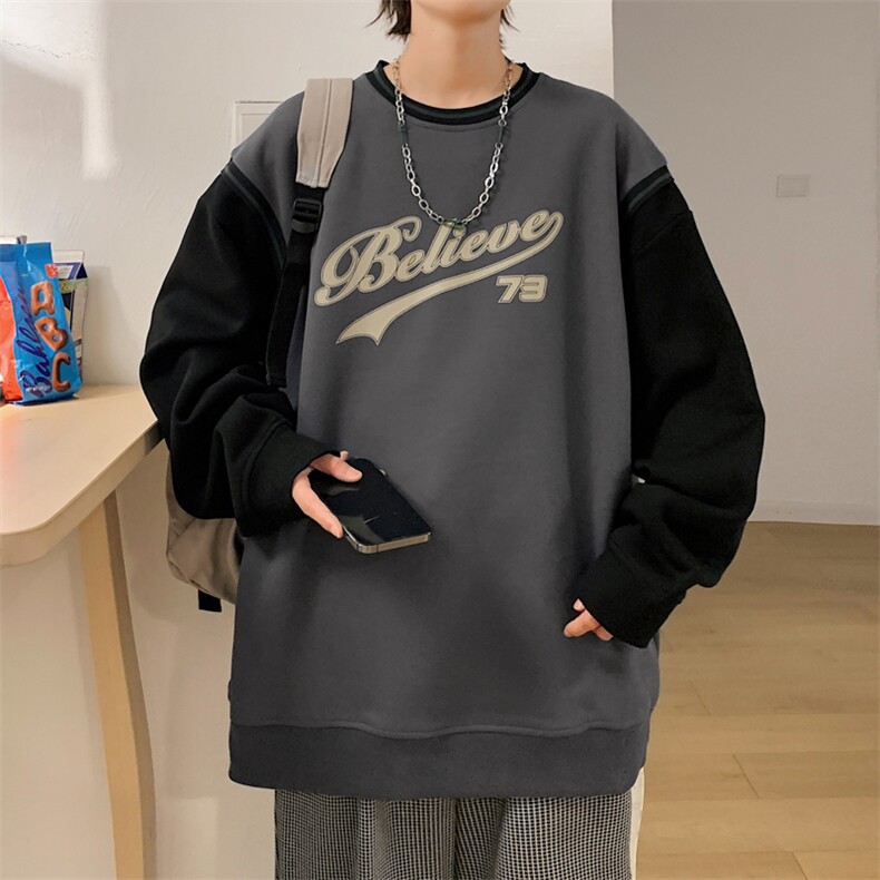 【新品】8809-P432026年春季新款圆领卫衣男休闲宽松百搭上衣,男装卫衣,星座1206-1（原A206-1）