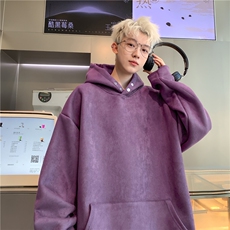 XZ809A/JP999/常规P55/控68/加绒P65/控78360克麂皮绒连帽卫衣，男装卫衣，星座809A(原222-1)