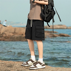 2025夏季复古日系工装短裤男休闲直筒男裤24XD23023特批35，男装休闲裤，电商A042