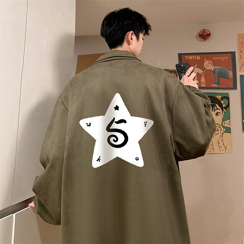 麂皮绒夹克男大码立领褂子外套JK85368-P68加绒款-P78,男装夹克,电商A040