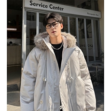 重磅简约连帽棉服男宽松冬季加厚外套A071-5021-P128，男装棉衣，电商A071