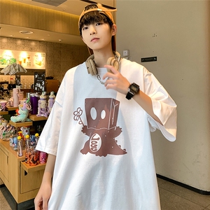夏季新款纸袋恐龙趣味印花短袖宽松 M~5XL XZ604-DT219-P25控39图片